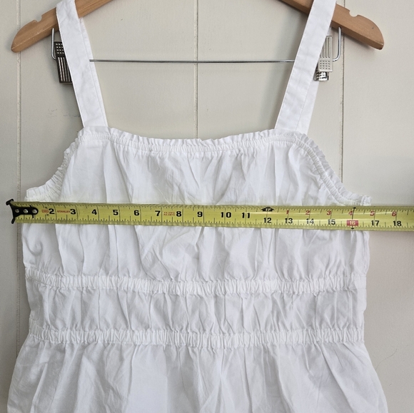 Madewell Poplin Sophia Peplum Tank-Size XL - Picture 5 of 8